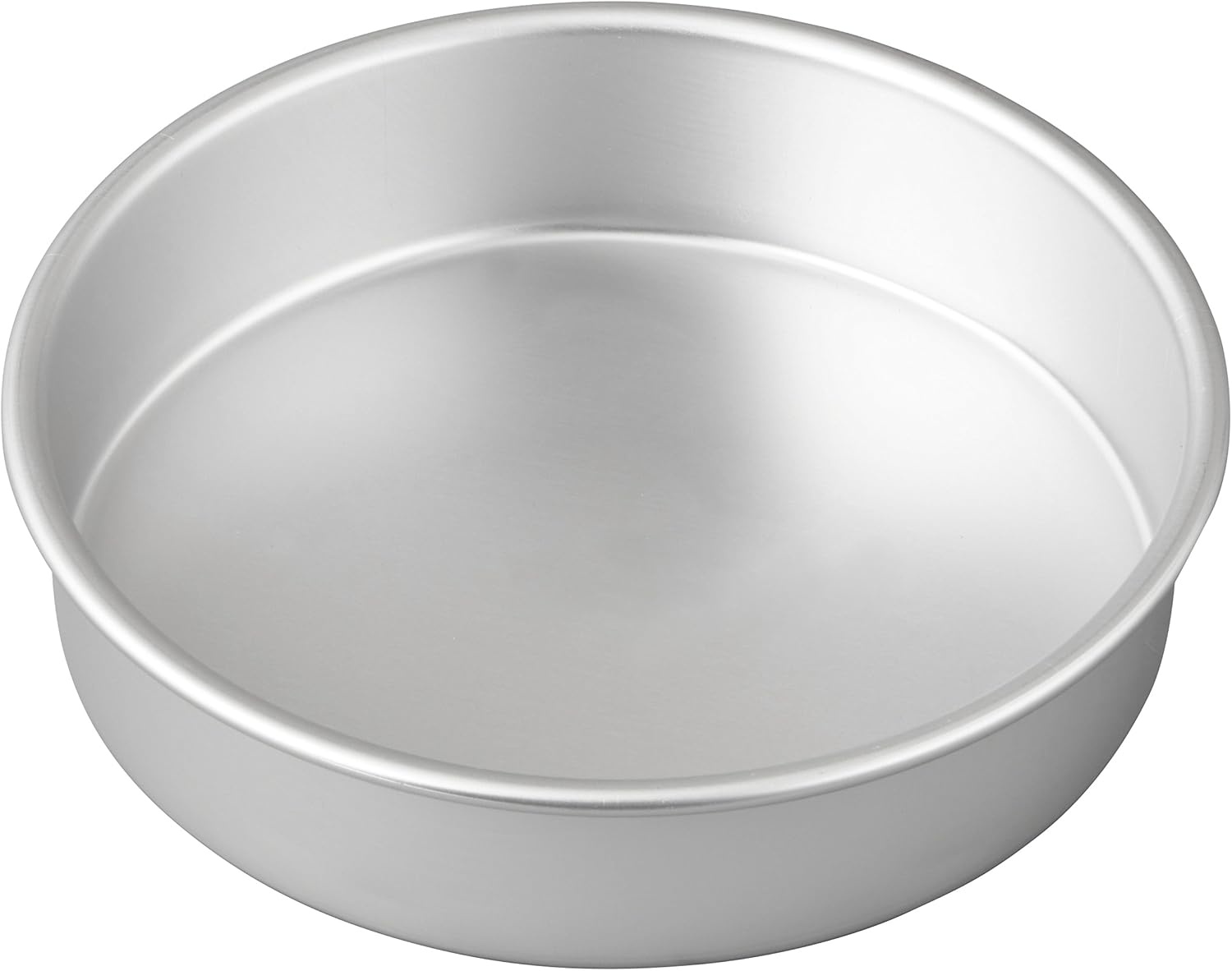 image:imageWilton 8 in Round Cake Pan 2 in Deep Aluminum Bakeware for Cakes RustResistant Even Heating Professional Quality Packaging May Vary1 Count Pack of 3