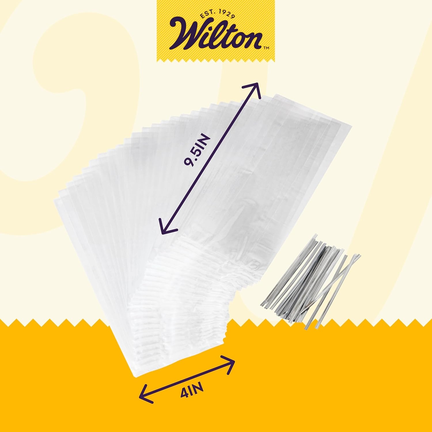 image:imageWilton Clear Treat Party Bags 4 x 95 in 150Pack50 Pack