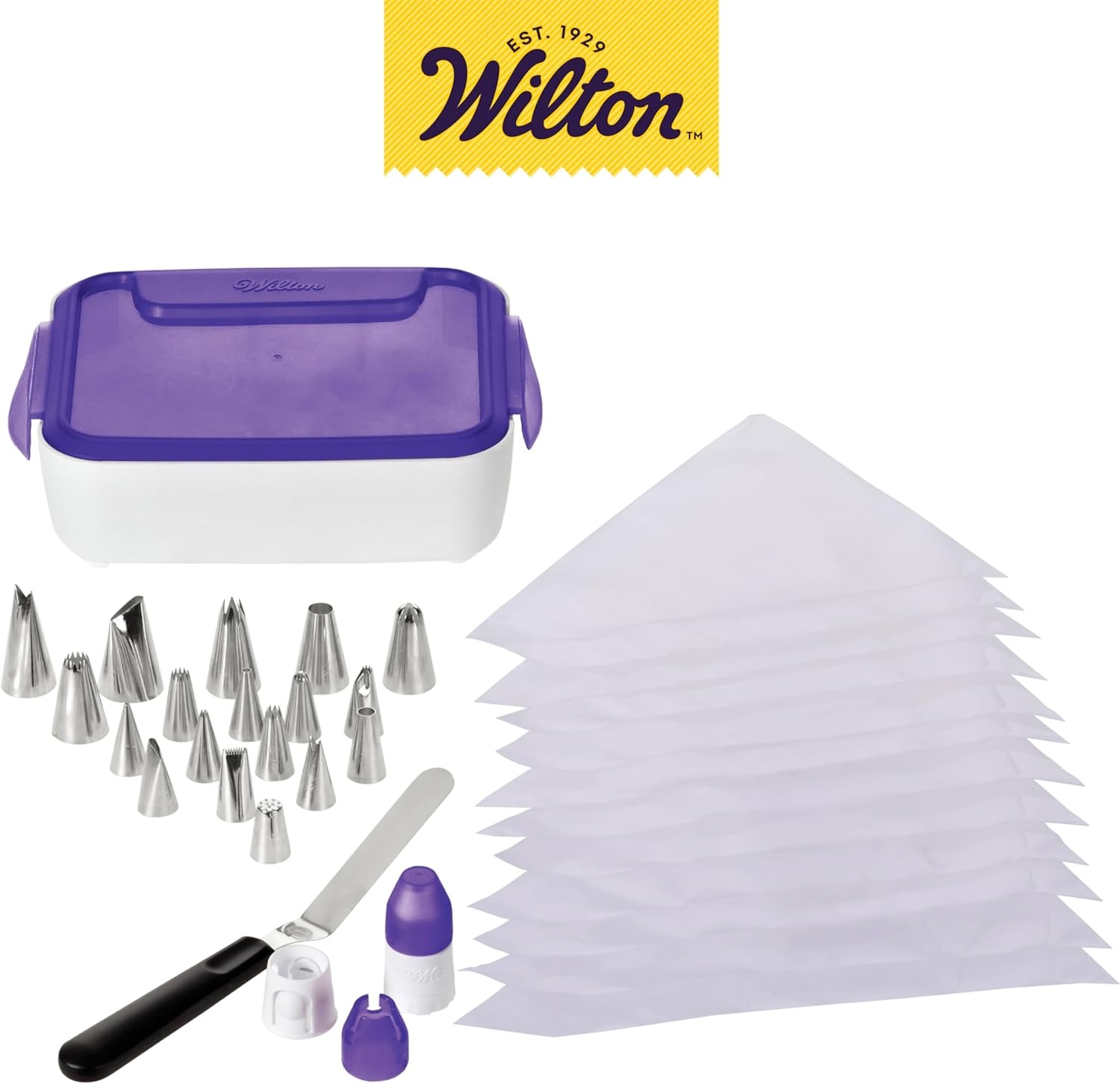 image:imageWilton Deluxe Piping Tip Set Petals Leaves 25Piece0