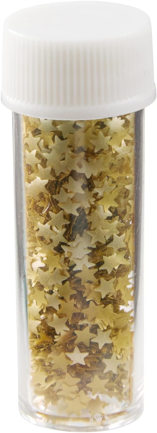 image:imageWilton Edible Gold Glitter Star Sprinkles Shimmering 04 oz11 g Pack of 12