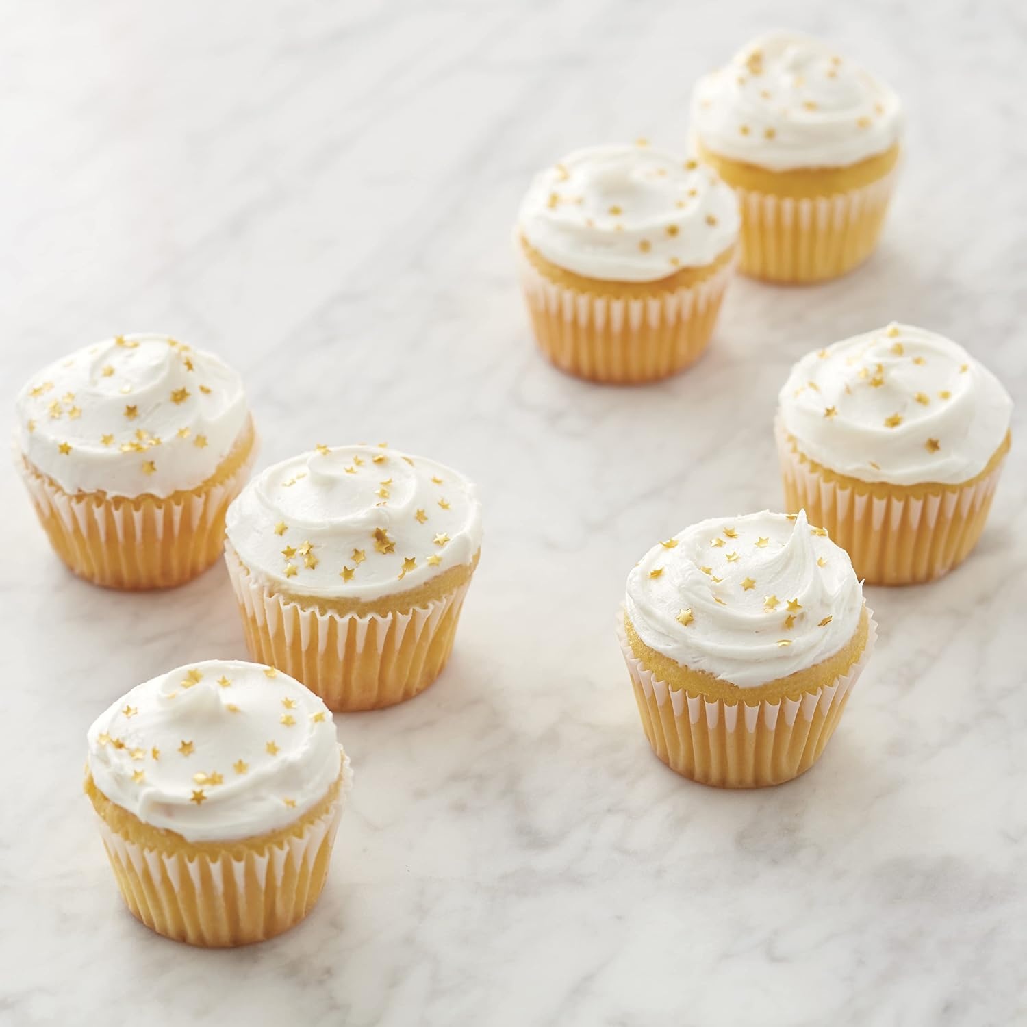 image:imageWilton Edible Gold Glitter Star Sprinkles Shimmering 04 oz11 g Pack of 12