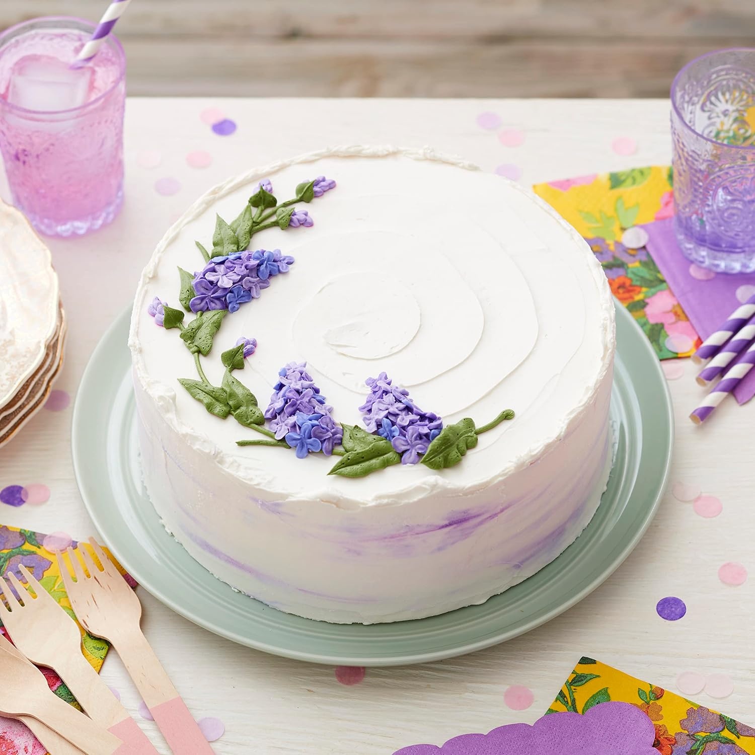 image:imageWilton Gel Food Coloring Highly Concentrated GelBased Icing Color for Frosting Fondant Batter amp Dough Vibrant amp Blendable Cake Decorating Dye 1 oz Cornflower BlueViolet