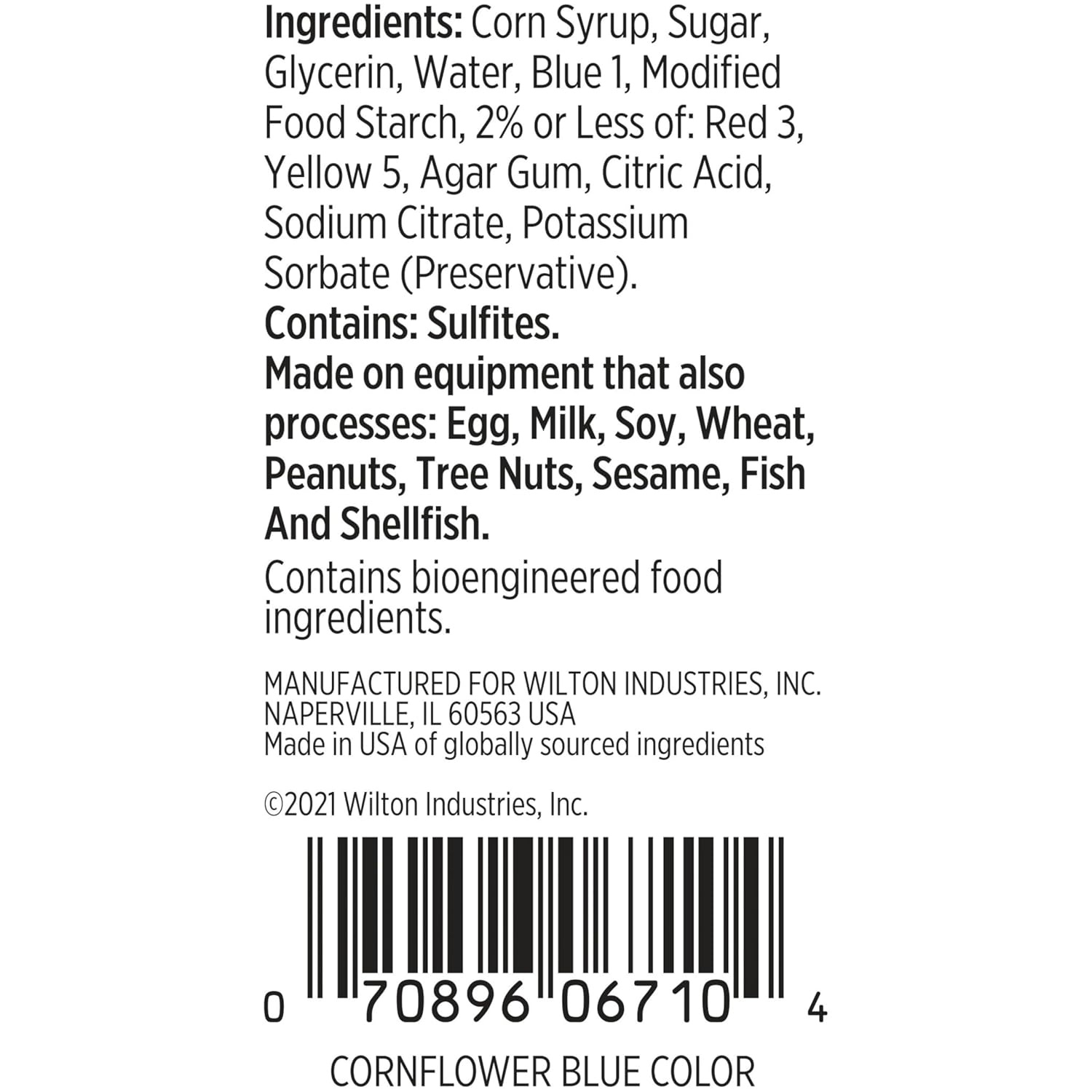 image:imageWilton Gel Food Coloring Highly Concentrated GelBased Icing Color for Frosting Fondant Batter amp Dough Vibrant amp Blendable Cake Decorating Dye 1 oz Cornflower BlueBlue