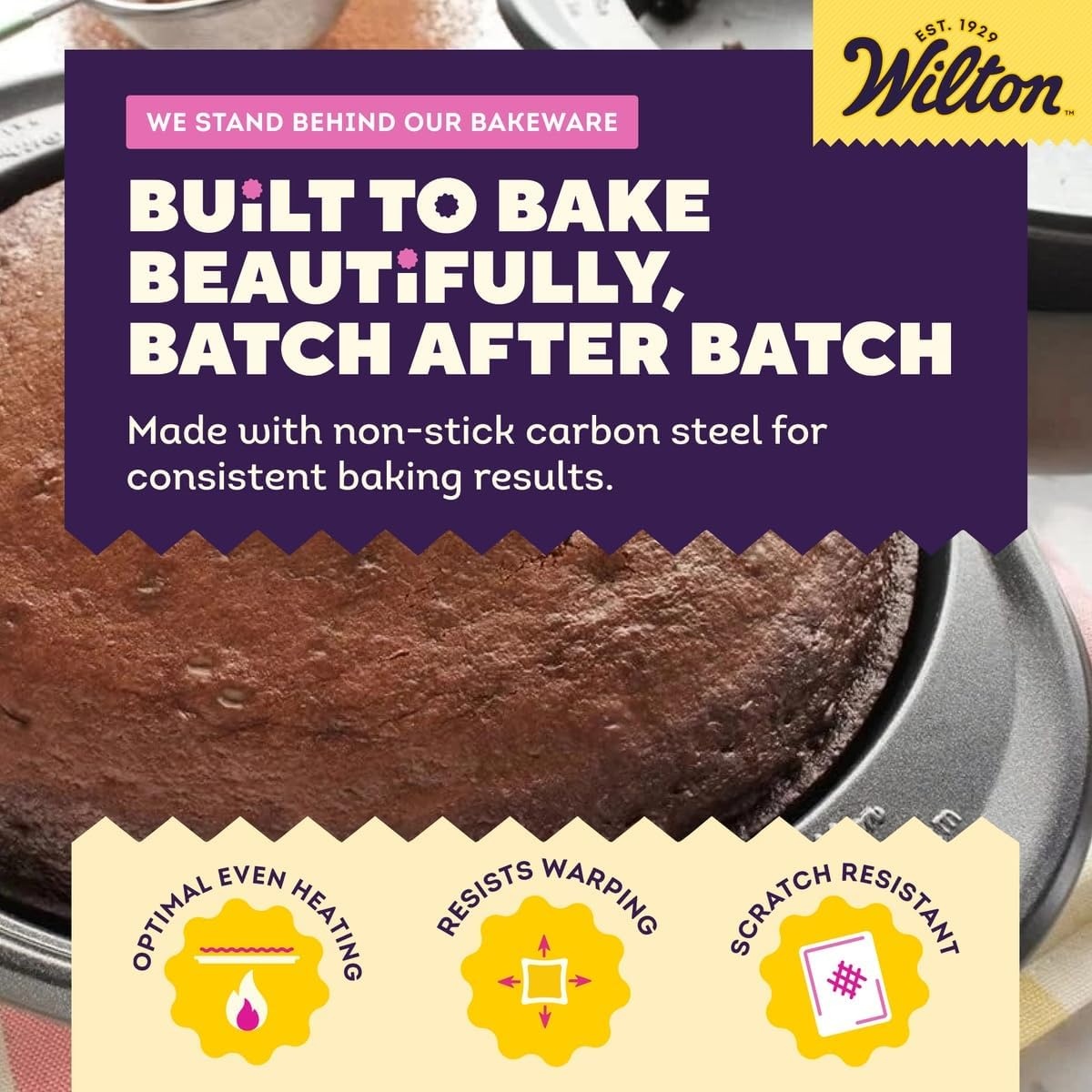 image:imageWilton Gold NonStick Round Cake Pan Made Without PFAS 9 x 15 inROUND