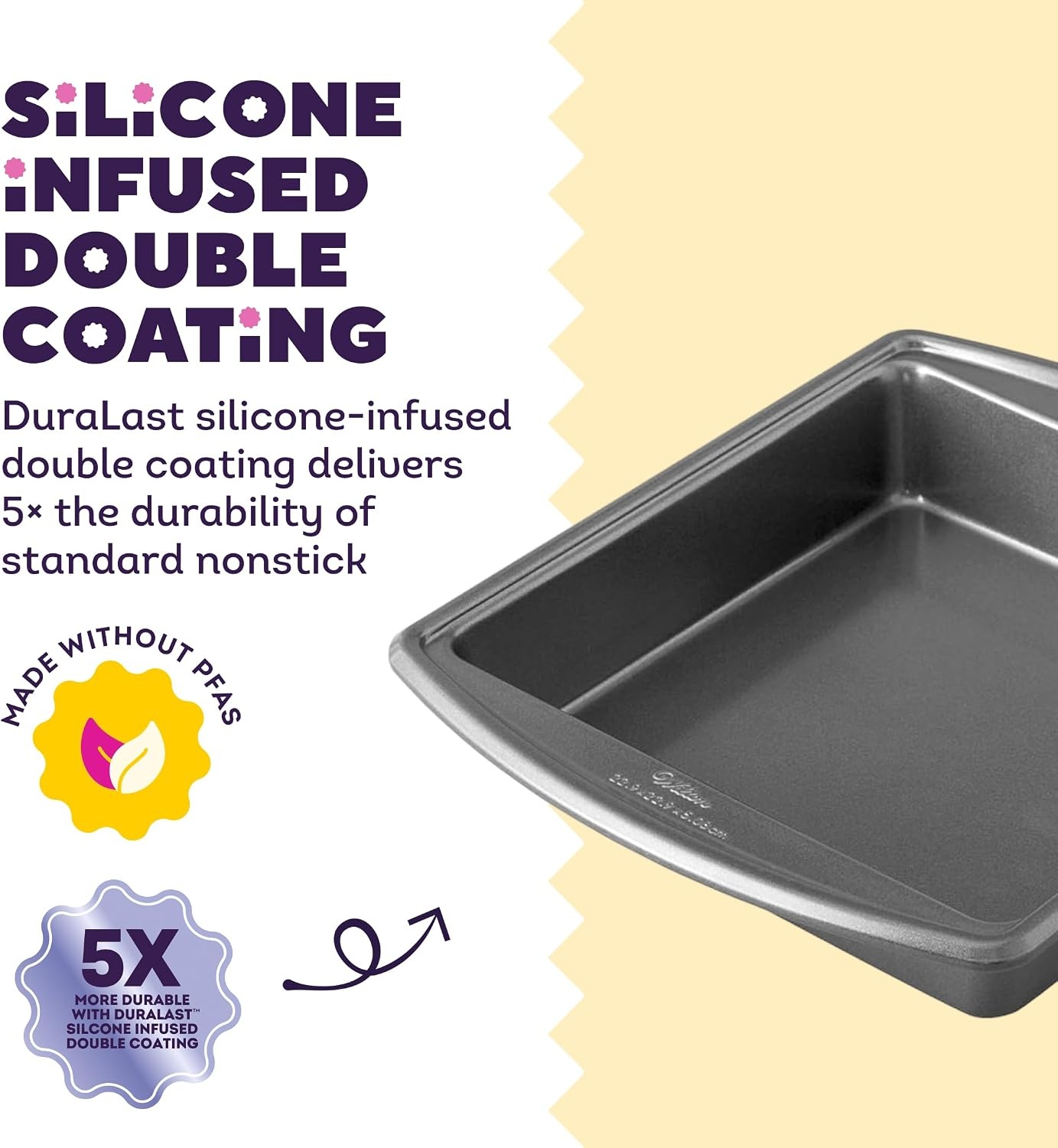 image:imageWilton Platinum NonStick Square Pan Made Without PFAS 9 x 9 inStandard