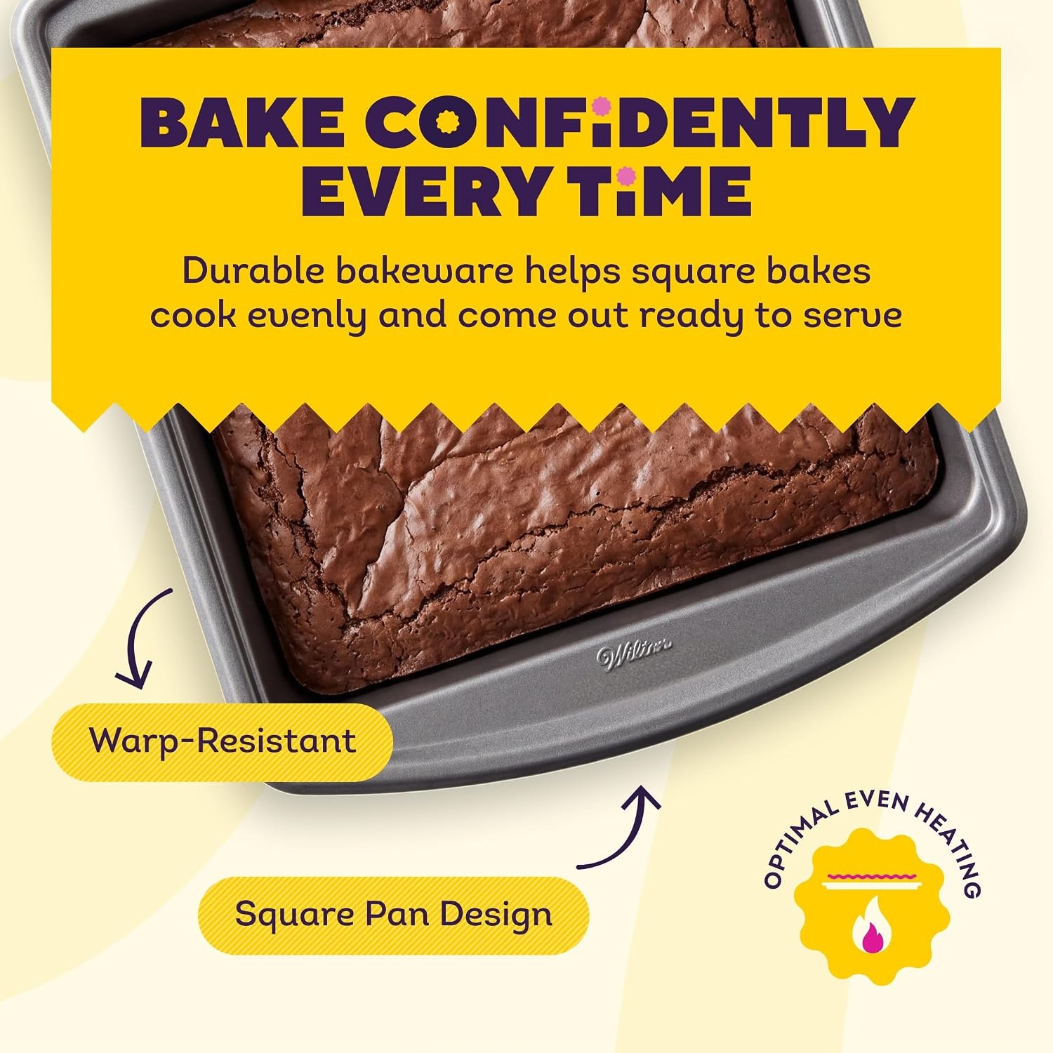 image:imageWilton Platinum NonStick Square Pan Made Without PFAS 9 x 9 inStandard