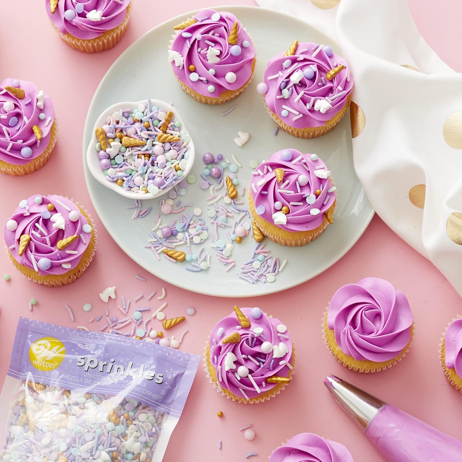 image:imageWilton Rainbow Sprinkles Mix Jimmies and Nonpareils 10 ozUnicorn
