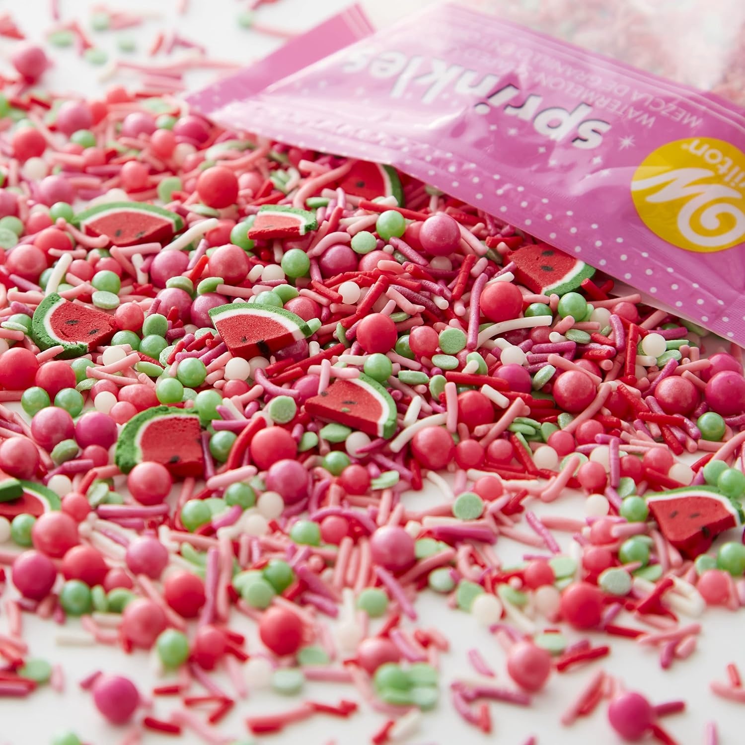 image:imageWilton Rainbow Sprinkles Mix Jimmies and Nonpareils 10 ozWatermelon