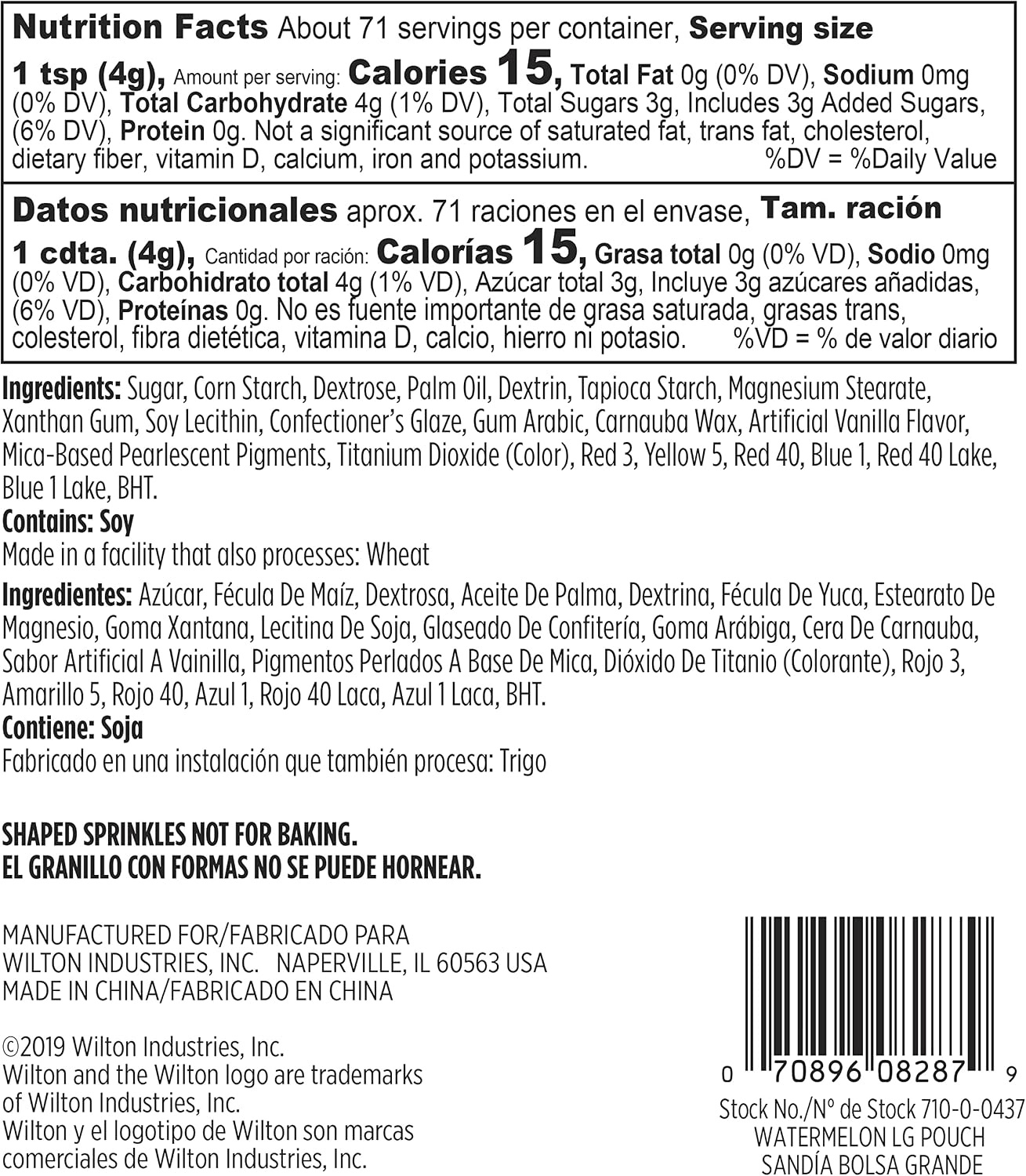image:imageWilton Rainbow Sprinkles Mix Jimmies and Nonpareils 10 ozWatermelon