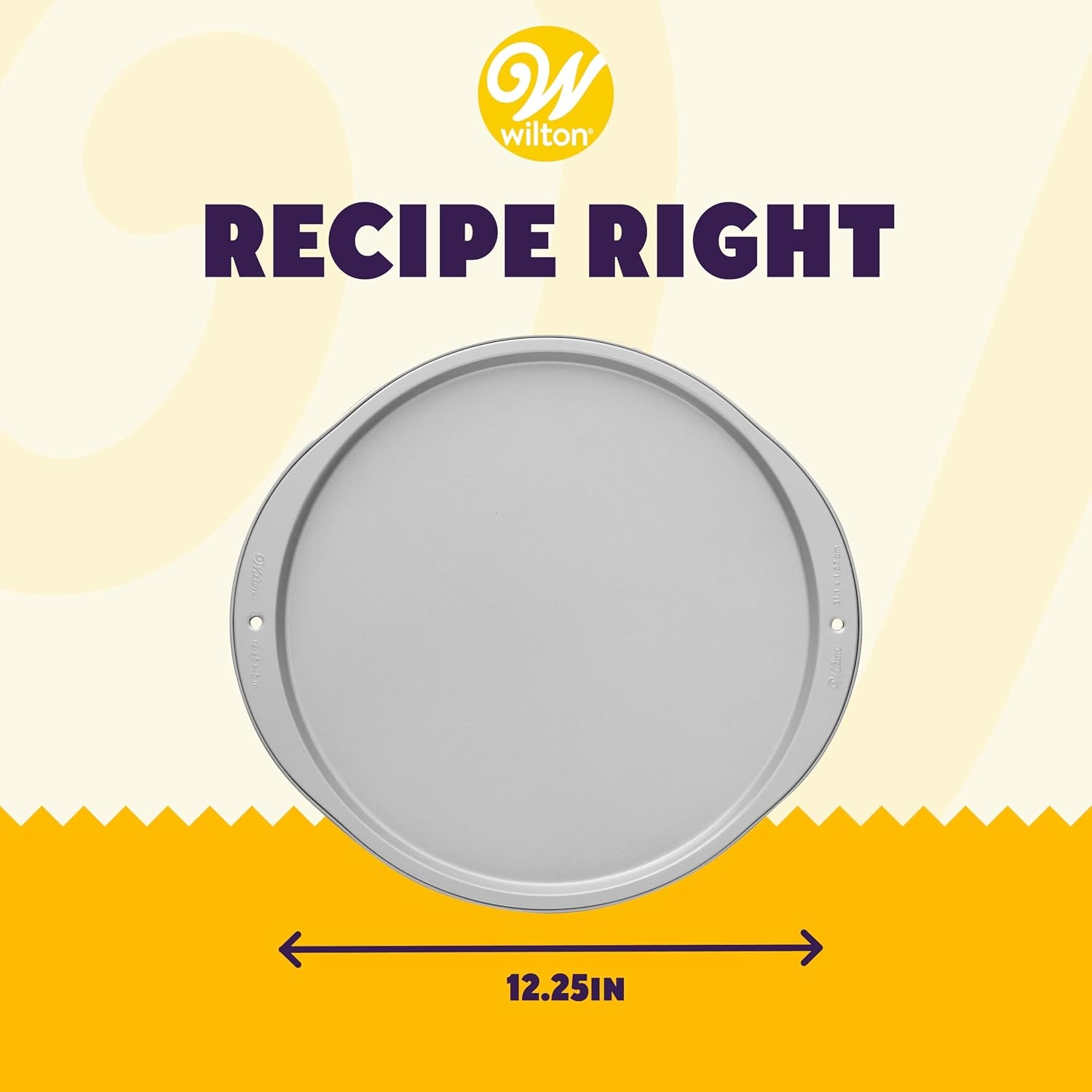 image:imageWilton Recipe Right 12Inch Pizza Pans 2Piece Set Steel12 Inch 2 Pack