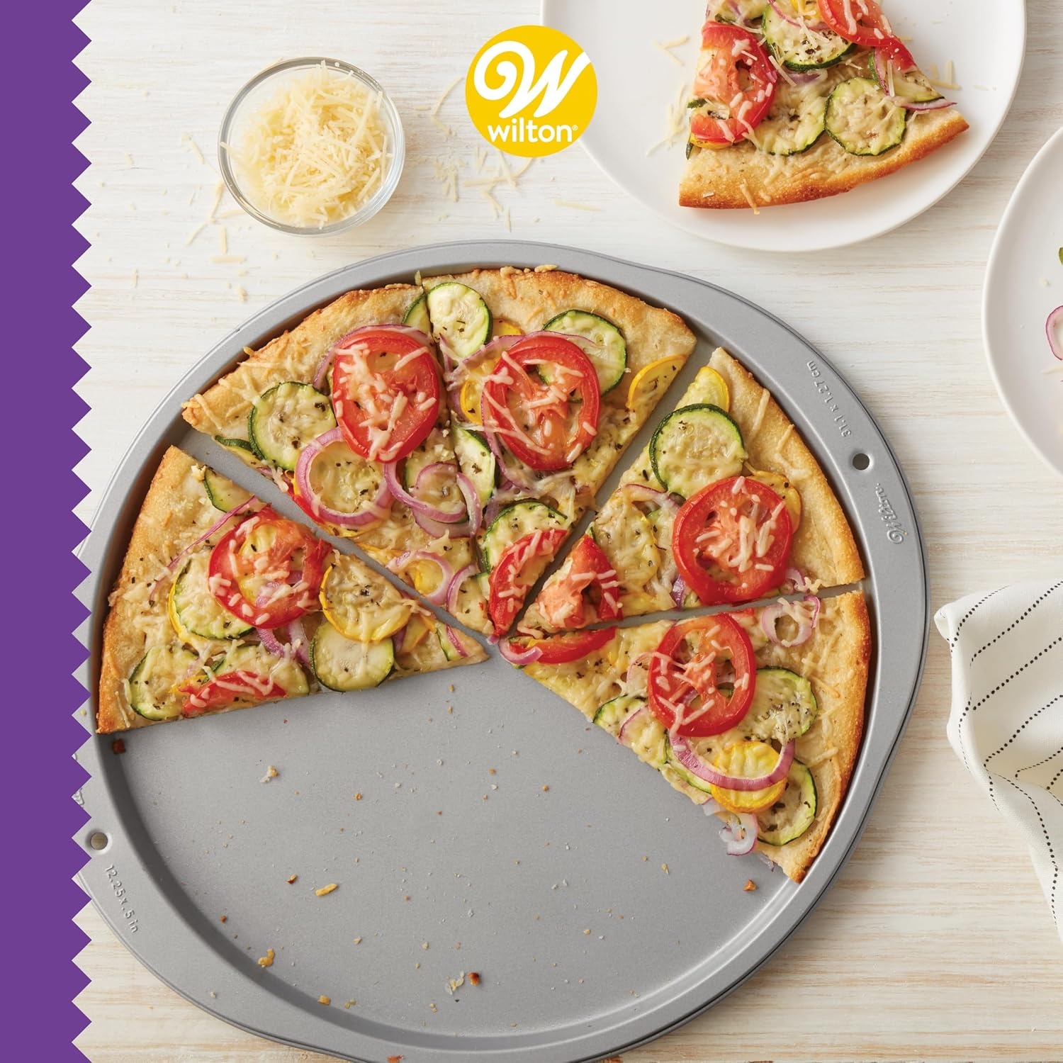 image:imageWilton Recipe Right 12Inch Pizza Pans 2Piece Set Steel12 Inch 2 Pack