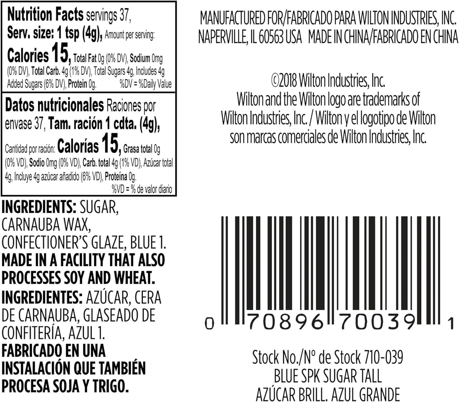 image:imageWilton Sparkling Sugar Decorating Sprinkles 525 oz BlueBlue
