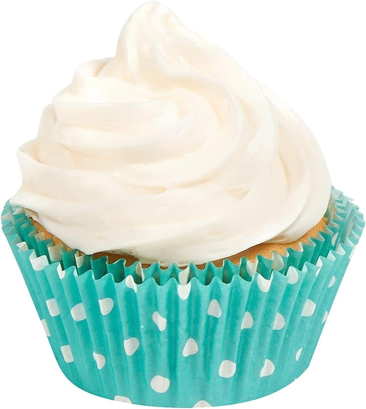 image:imageWilton White Standard 75 Baking Cups Single PackTeal With White Dots