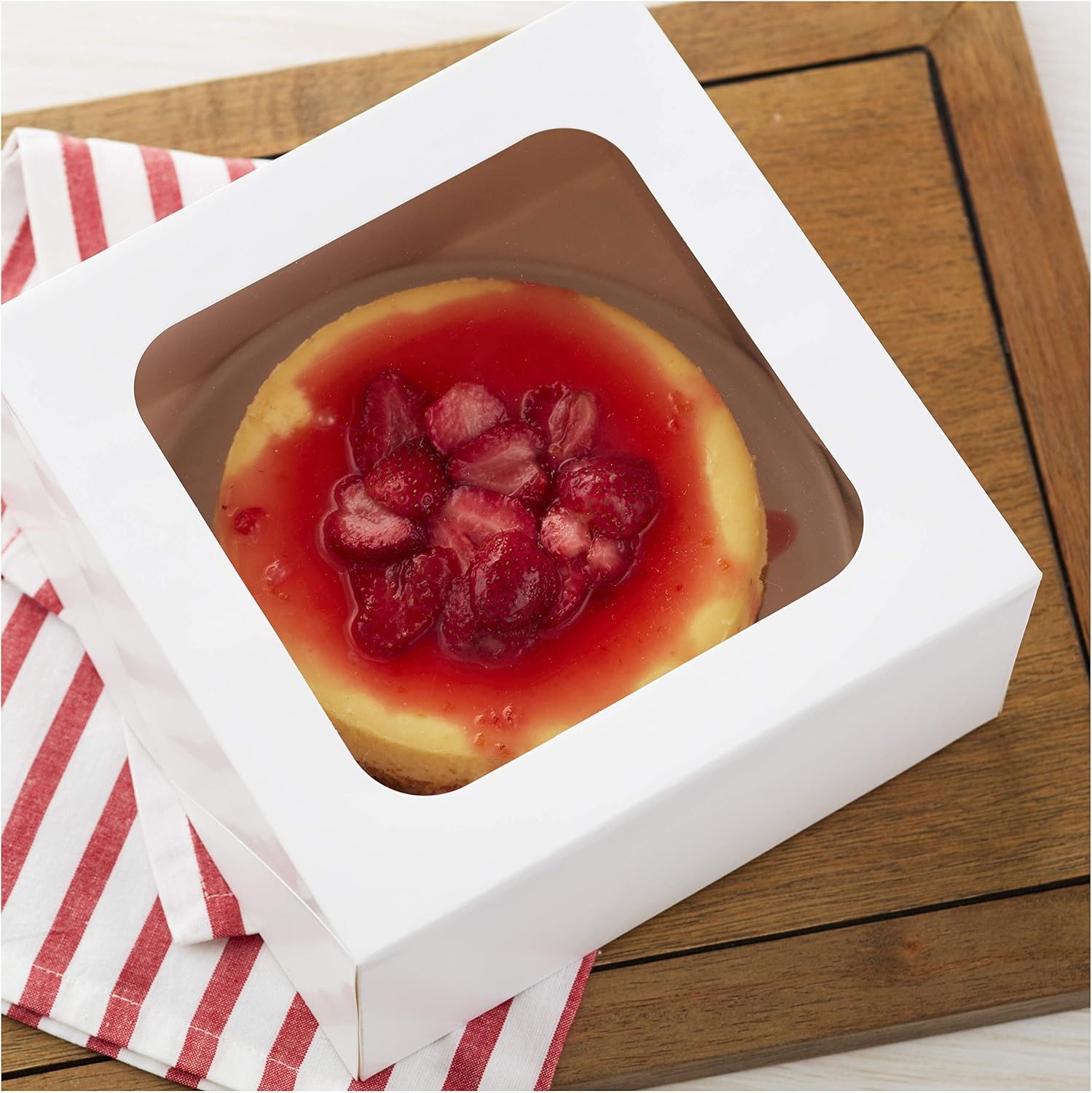 image:imageWilton White Treat Boxes with Windows Mini Cakes 9PieceAssorted