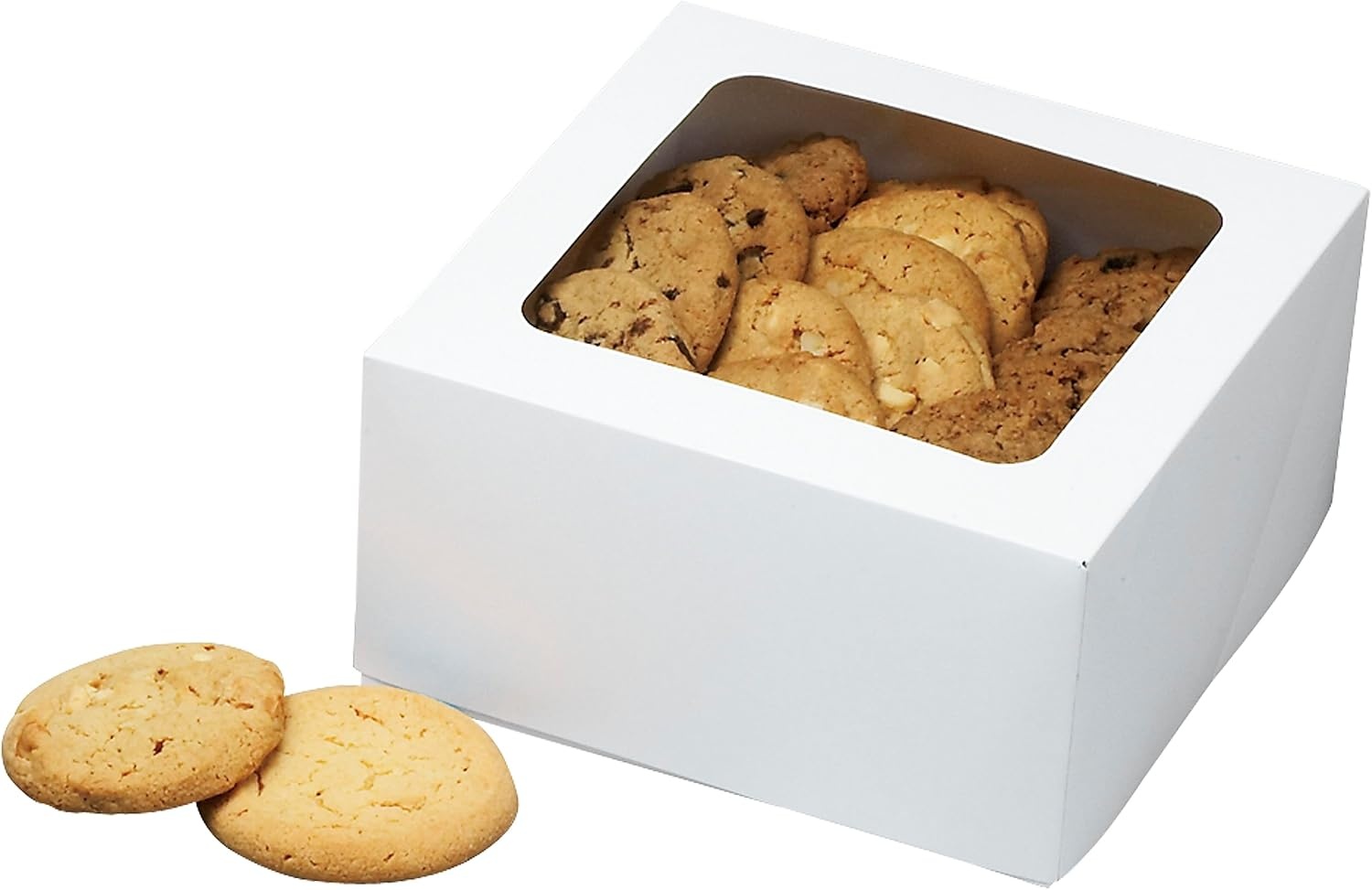 image:imageWilton White Treat Boxes with Windows Mini Cakes 9PieceAssorted
