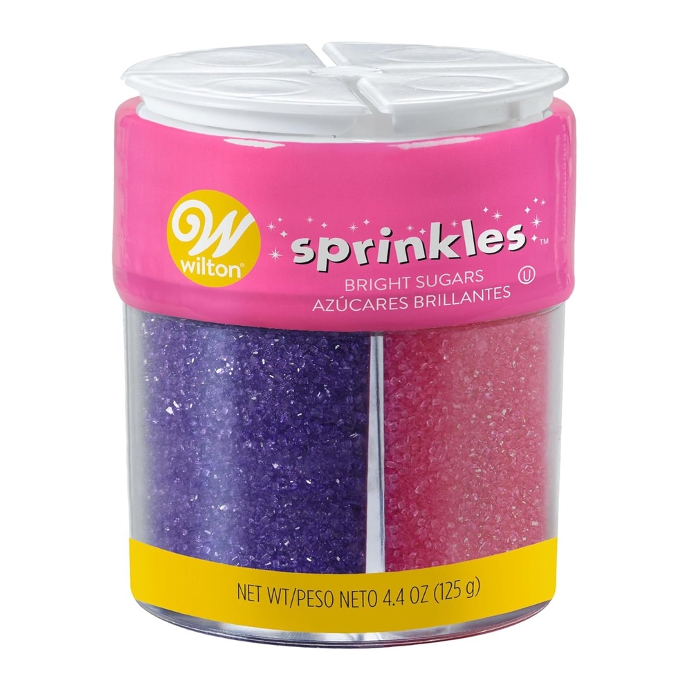 image:imageWilton Bright Colored Sugar Sprinkles Medley Pink Purple Yellow amp Green Sparkling Sugars for Cupcakes Cookies Ice Cream amp Cake Decorating 44 ozBaking Supplies 44 oz