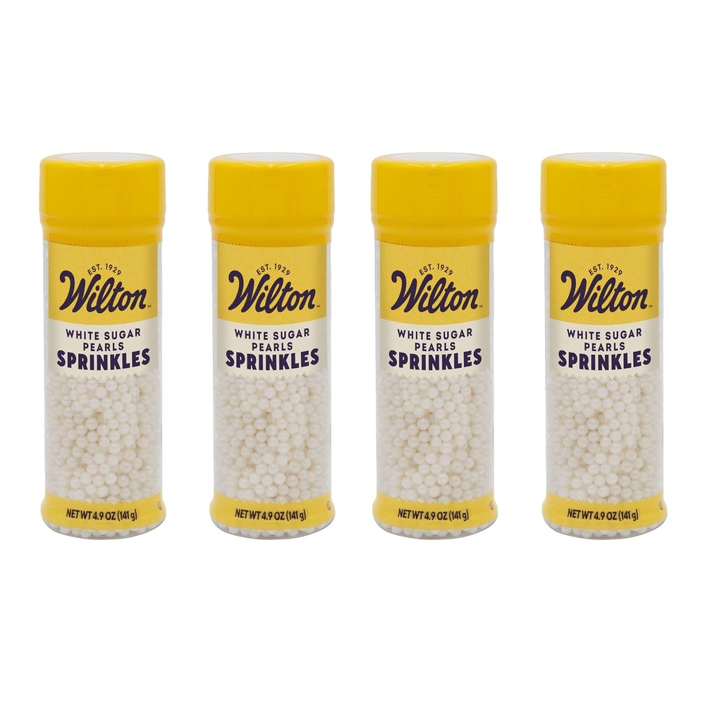 image:imageWilton Decorating Sugar Pearls Cake Sprinkles 5 oz BlackWhite