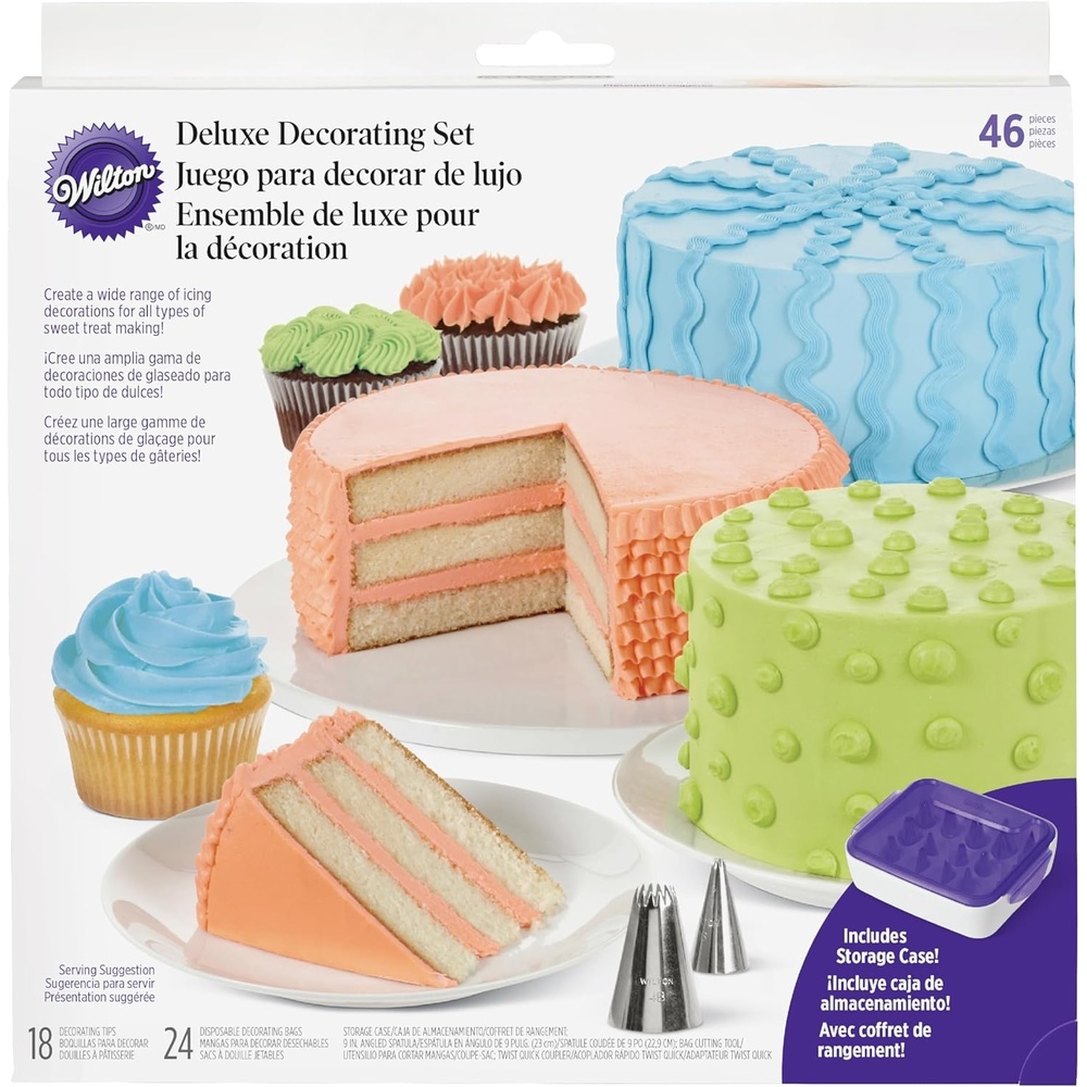 image:imageWilton Deluxe Piping Tip Set Petals Leaves 25Piece0