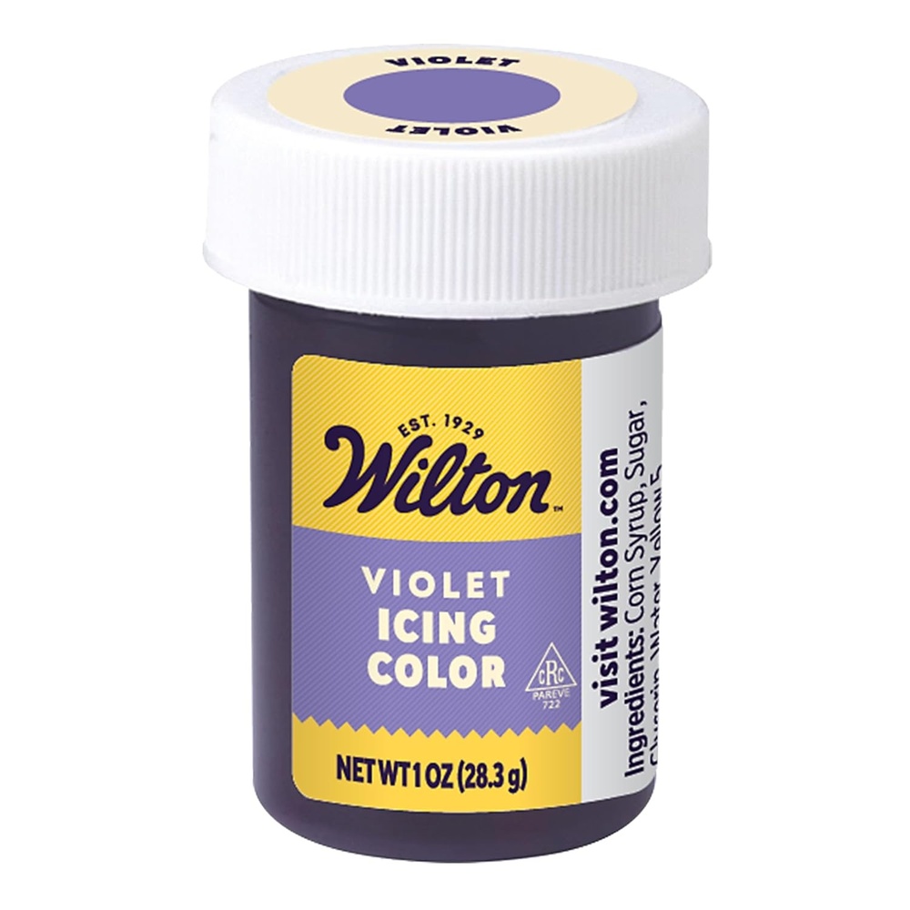 image:imageWilton Gel Food Coloring Highly Concentrated GelBased Icing Color for Frosting Fondant Batter amp Dough Vibrant amp Blendable Cake Decorating Dye 1 oz Cornflower BlueViolet