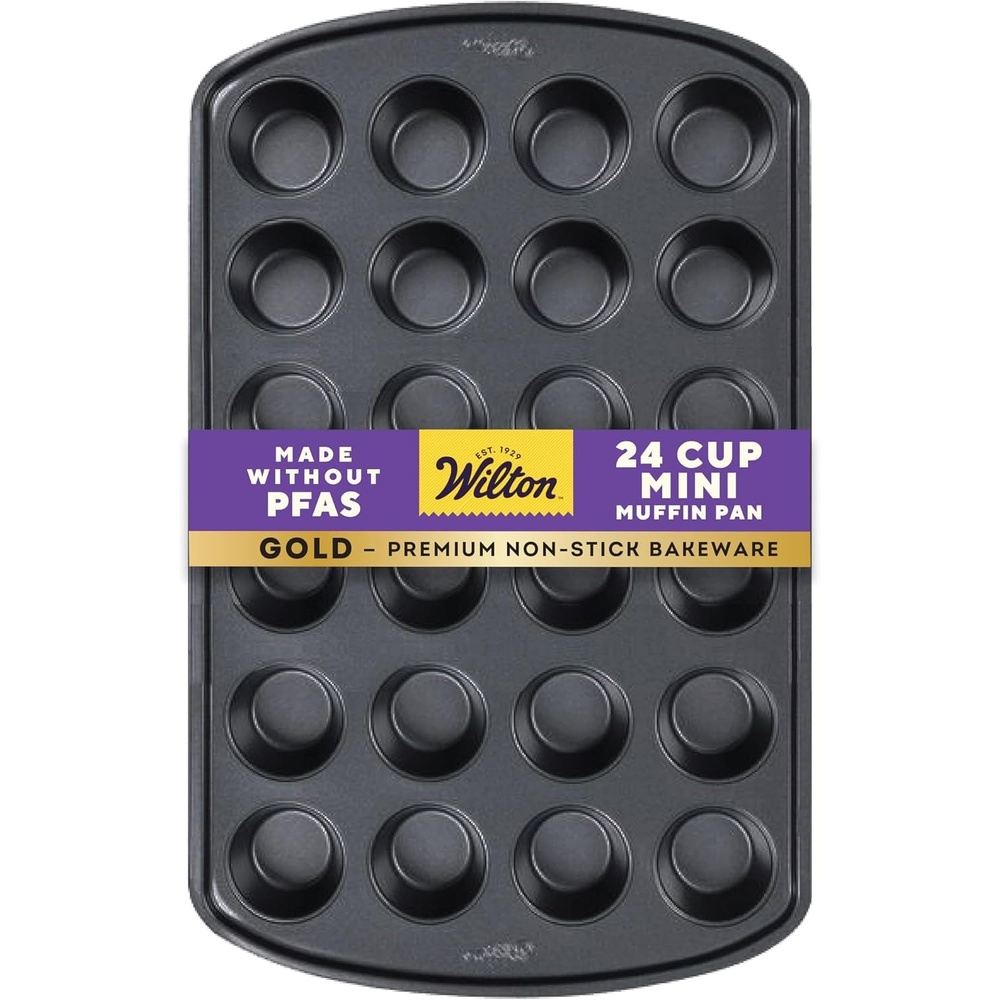 image:imageWilton Gold NonStick Muffin Pan Made Without PFAS 24CupMINI Pack of 6