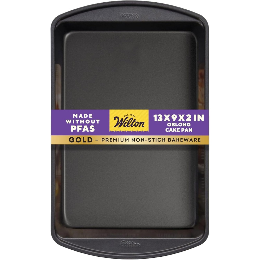 image:imageWilton Gold NonStick Oblong Baking Pan Made Without PFAS 13 x 9 in13 x 9 x 2 in Pack of 6