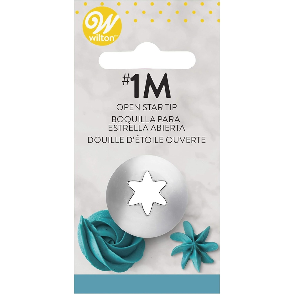 image:imageWilton Open Star Tip Number 32 Piping Tip For Standard Decorating Bags And Couplers Stainless SteelNo 1M  Star