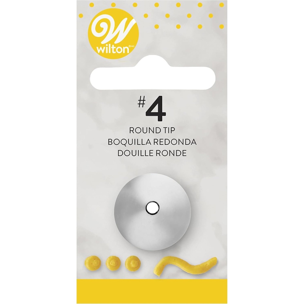 image:imageWilton Open Star Tip Number 32 Piping Tip For Standard Decorating Bags And Couplers Stainless SteelNo 4  Round