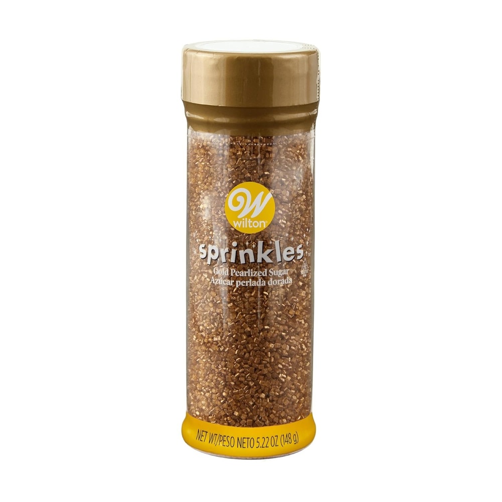 image:imageWilton Pearlized Sugar Sprinkles for Cookie amp Cake Decorating 522 oz GoldGold