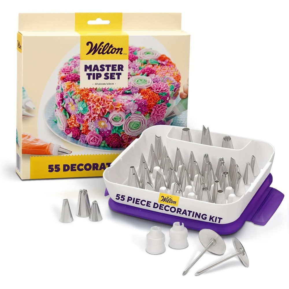 image:imageWilton Piping Tip Set Cupcake Decorating 9Piece with Carrying Case55piece