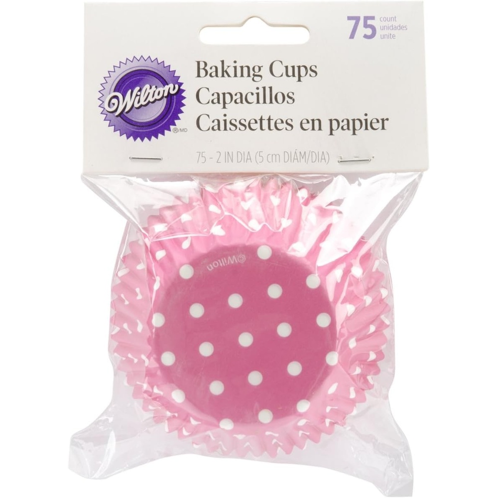 image:imageWilton White Standard 75 Baking Cups Single PackPink