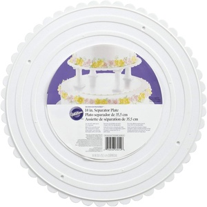 Wilton 14-Inch Scalloped Round Cake Separator Plates(14in)