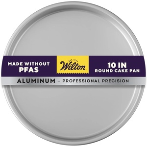 Wilton Aluminum Round Cake Pan, Made Without PFAS, 6 in(10 x 2 in. (Pack of 1))