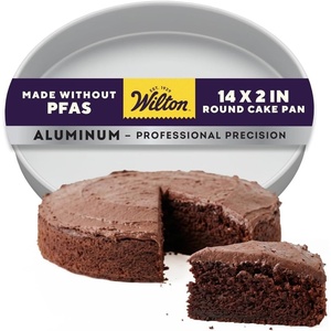 Wilton Aluminum Round Cake Pan, Made Without PFAS, 6 in(14 x 2 in. (Pack of 1))