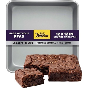 Wilton Aluminum Square Cake Pan, Made Without PFAS, 12 x 12 in.(12)