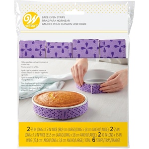 Wilton Bake Even Cake Strips, Level Cakes, 2-Piece Set(6-Pc.)