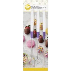 Wilton Candy Melt Dipping Tool, Cake Pops, 3-Count(Extra-wide)