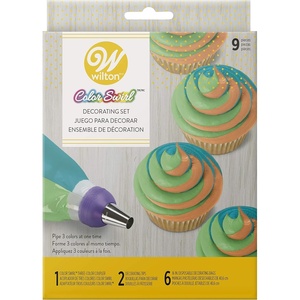 Wilton Color Swirl Icing Kit, Plastic Coupler, 9-Piece(1 Count (Pack of 1))