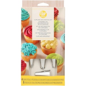 Wilton Cupcake Decorating Set, Piping Bags Tips, 12-Piece((Pack of 12))