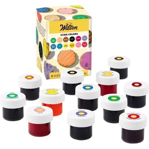 Wilton Edible Gel Food Coloring Variety Set, Vibrant Gel-Based, 12-Count(Colors)