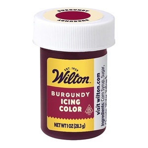 Wilton Gel Food Coloring, Concentrated Gel-Based, 1 oz., Burgundy(Burgundy)