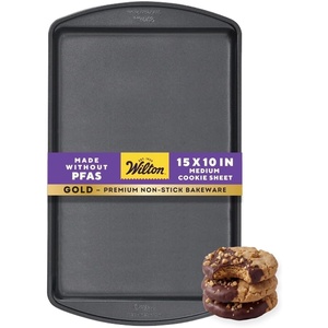 Wilton Gold Non-Stick Cookie Sheet, Made Without PFAS, 15.25 x 10.25 in.(1)