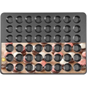 Wilton Gold Non-Stick Muffin Top Pan, Made Without PFAS, 11 x 16 in(Mini – 48 Cup)