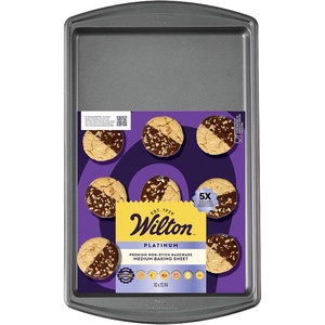 Wilton Platinum Non-Stick Large Baking Sheet, Made Without PFAS, 11×17 in.(10 x 15 in. (Pack of 12))