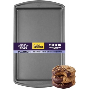 Wilton Platinum Non-Stick Large Baking Sheet, Made Without PFAS, 11×17 in.(17.25 x 11.5 in.)