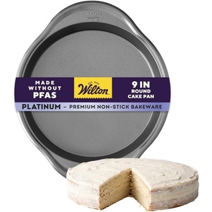 Wilton Platinum Non-Stick Round Cake Pan, Made Without PFAS, 9 in.(Standard)