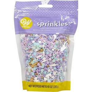 Wilton Rainbow Sprinkles Mix, Jimmies and Nonpareils, 10 oz.(Unicorn)