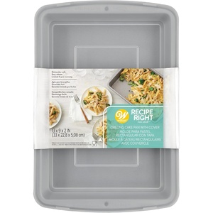 Wilton Recipe Right Non-Stick Baking Pan with Lid, 9 x 13-Inch, Steel(13 X 9″)