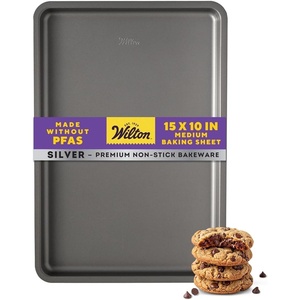 Wilton Silver Non-Stick Baking Sheet, Made Without PFAS, 15.25 x 10.25 in.(15.25 x 10.25 IN)