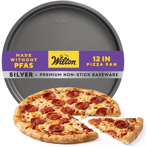 Wilton Silver Non-Stick Pizza Pan, Made Without PFAS, 12 in.(12 IN)