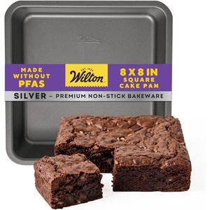Wilton Silver Non-Stick Square Pan, Made Without PFAS, 8 x 8 in.(8 x 8 IN)